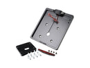 Mid-Mount License Plate Bracket And Base Plate Kit V1 / Germany: 180 X 200 MM / Without 3-In-1 Turn Signals Black Satin