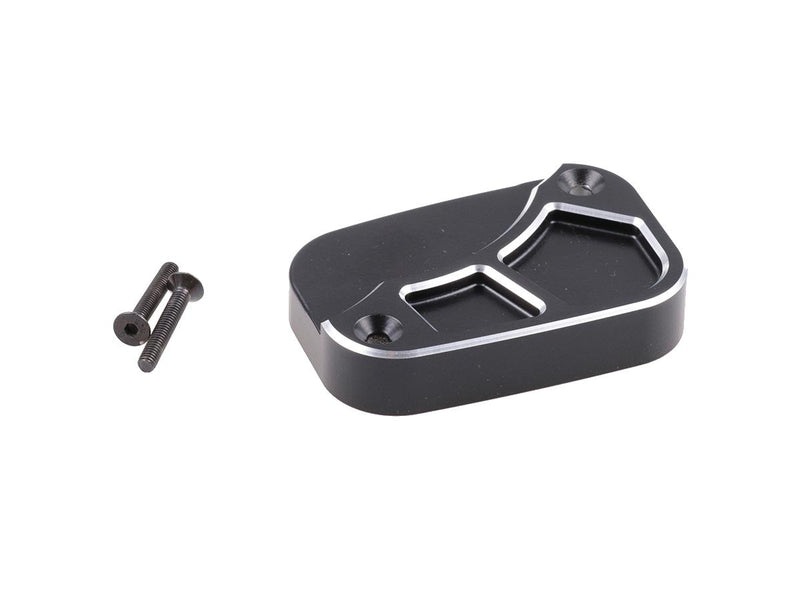 Front Brake Master Cylinder Cover Racing Black Cut
