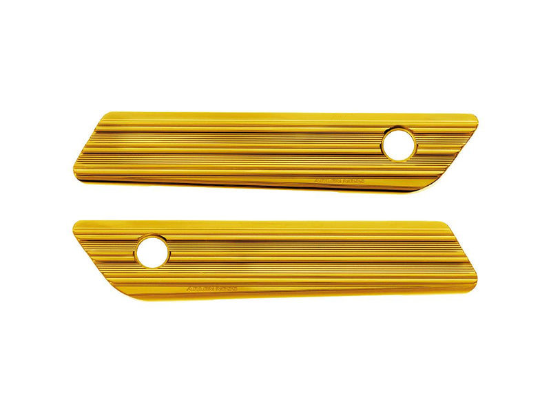 10-Gauge Saddlebag Latch Covers Gold