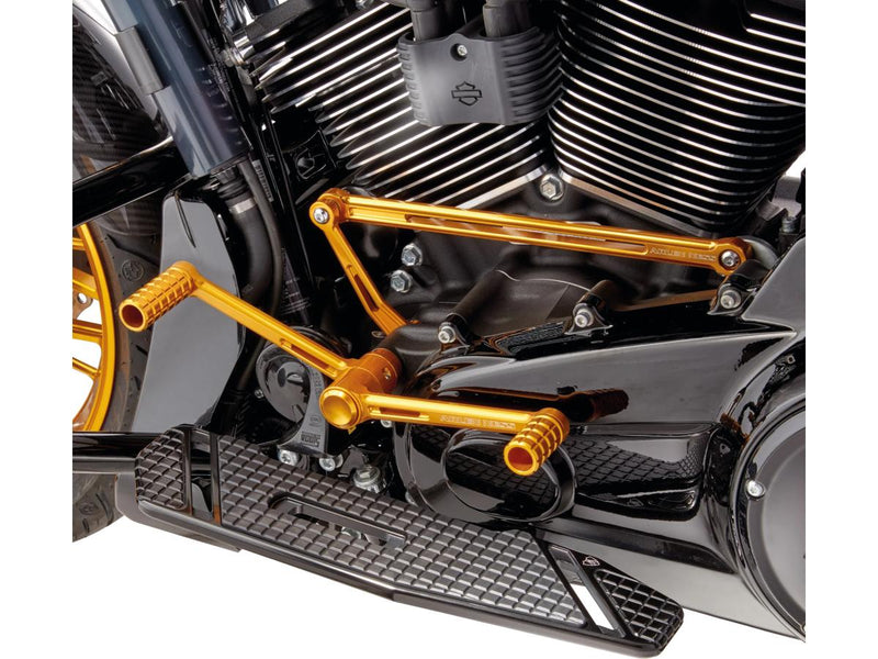 Speedliner Brake & Shift Arm Control Kit With Heel/Toe Shifters Gold Anodized