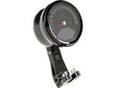 Bottom To Top Mount Round Speedometer Conversion Kit For Ricks Club Style Riser Kit Black Anodized