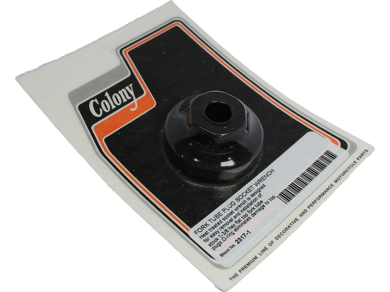 Fork Tube Plug Wrench For Stock 1-3/8 Hex Flat Top Fork Tube Plugs / Black Oxide Finish