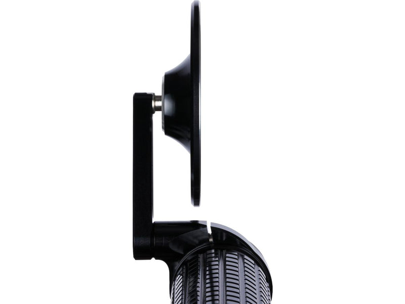 mo.view Classic 130 Bar End Mirror 110 Mm Stem Length Black Anodized