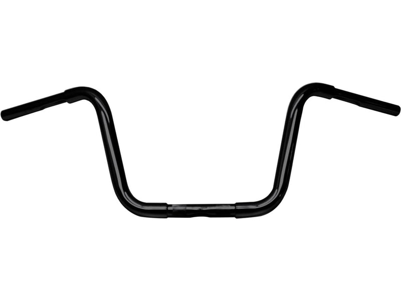 250 Fat Ape Hanger Handlebar With 1 Inch Clamp Diameter Dimpled 3-Hole Black Powder Coated 1 1/4 Inch Throttle Cables