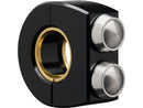mo.switch Push-Button Clamp For 1" Or 7/8" Handlebars 2 VA Button Gloss Black Anodized