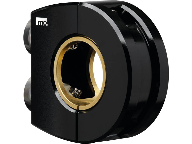 mo.switch Push-Button Clamp For 1" Or 7/8" Handlebars 2 VA Button Gloss Black Anodized
