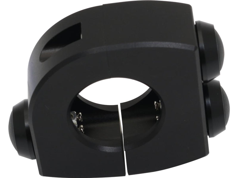 mo.switch Push-Button Clamp For 1" Or 7/8" Handlebars 3 Black Button Gloss Black Anodized