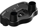Reduced Reach Universal Riser Relocation Plate 40 Mm Offset Black Anodized