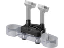 Reduced Reach Universal Riser Relocation Plate 40 Mm Offset Black Anodized