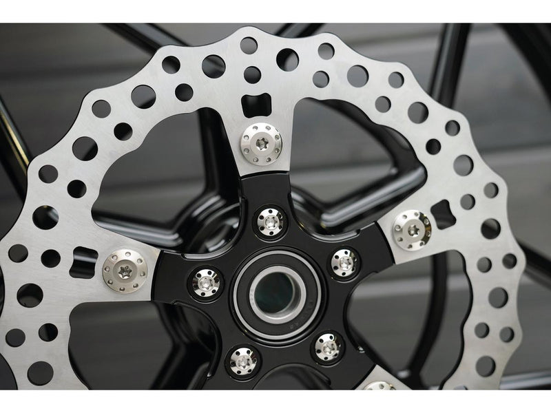 Titanium Floating Rotor Bolt Kit For Rear Brake Discs Polished