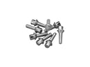 Tappet Engine Block Screw Set 1/4 Inch - 20 Chrome For 77-84 FL Shovel