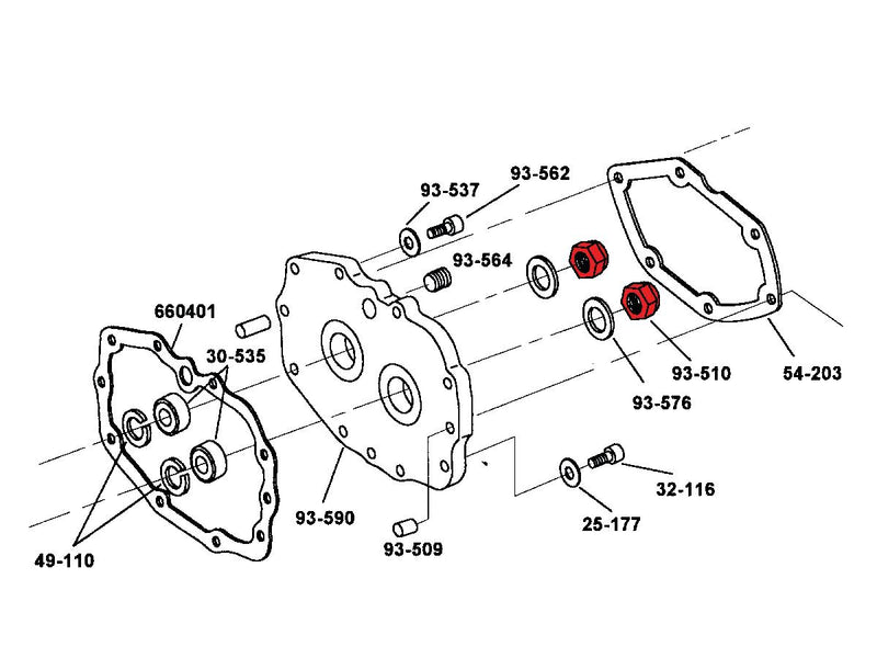 MainShaft & CounterShaft Nut