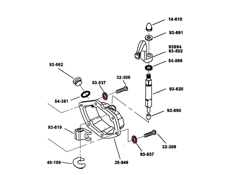 5-Speed Transmission .017 Inch Shiftcam Thrust Washer