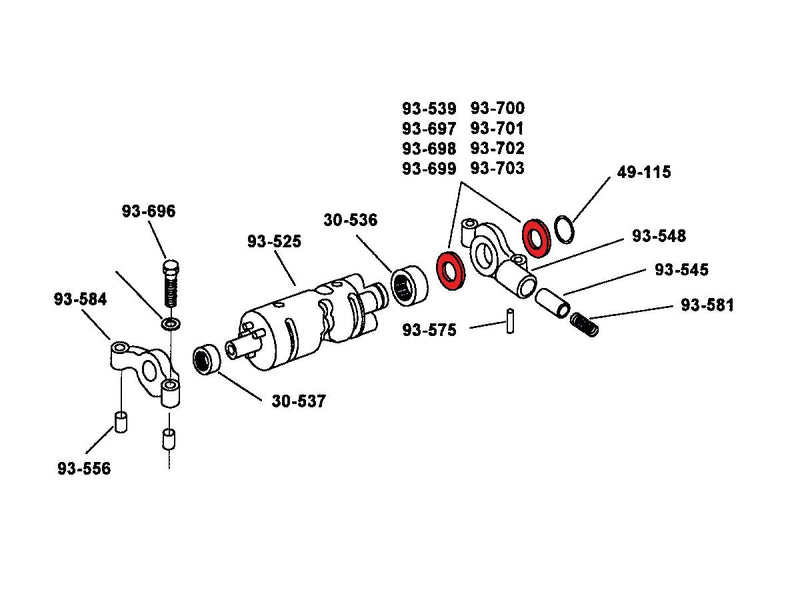 5-Speed Transmission .017 Inch Shiftcam Thrust Washer