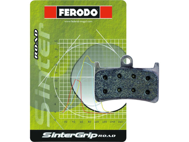 Ferodo Sinter Road Compound Front Brake Pad - 69.8 x 49.6 x 7.1mm