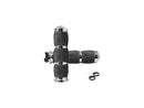 Air Cushion Grips Black Chrome Throttle By Wire - 7/8 Inch