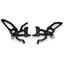 Adjustable Rear Sets RPS Easy Black For Ducati Panigale V4