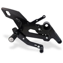 Adjustable Rear Sets Black For Aprilia Rs 660 / Tuono 660