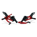 Adjustable Rear Sets Black For Aprilia Rs 660 / Tuono 660