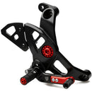 Adjustable Rear Sets Black For Ducati
