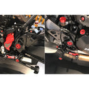 Adjustable Rear Sets Black For Ducati
