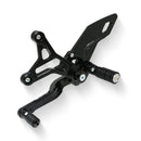 Adjustable Rear Sets Black For MV Agusta Dragster 800