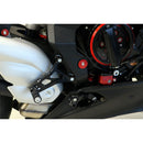 Adjustable Rear Sets Black For MV Agusta