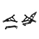Adjustable Rear Sets Black For MV Agusta