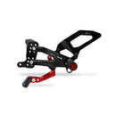 Adjustable Rearsets Black For Ducati Streetfighter V4
