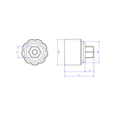 Disassembly Wrench Nut Headstock Grey For Ducati Panigale series