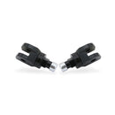 Footpegs Kit Touring Passenger Advanced Mounting System Black