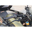 Front Brake And Clutch Fluid Reservoir Caps Streaks Black For Ducati