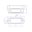 Number Plate Light LED Pro Aluminum Black