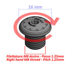 Mirror Blanking Plug M8 Thread RH Black