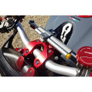 Steering Damper Kit Handlebar Top Clamp Black For Ducati
