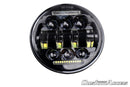 Alien Headlight Black For Harley Davidson Dyna Low Rider (FXDL) 1993-2017