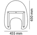 America I Windscreen Clear For Yamaha XVS 1300 A Midnight Star 2007>2016