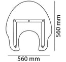 America II Windscreen Clear For Yamaha XVS 1300 A Midnight Star 2007>2016