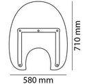 America III Windscreen Clear For Kawasaki VN 1500 Mean Streak 2002>2003