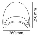 Roadster Windscreen Clear For Daelim VL 125 Daystar 2000>2005