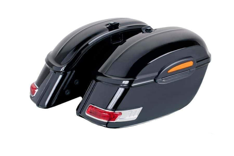 Touring Right Pannier/Rigid Saddlebag No Support Included Black For Harley Davidson Sportster 1200 Custom XL1200C 2004-2019