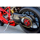 Rear Wheel Nut LH Bicolor Black DA502