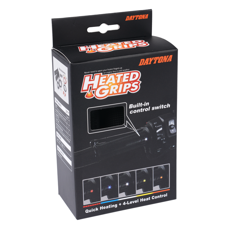 Motorcycle Intelligent Heated Grips (7/8) 22.2mm With 4 Level Heat Control