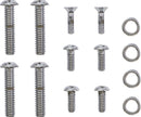 Switch Housing Bolt Kit Chrome / Polished / Silver For Harley Davidson FLD 1690 ABS 2012-2016
