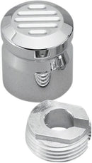 Chrome Billet Choke Cable Knob Cover Chrome