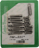 Primary Cover Bolt Kit Natural / Polished / Silver For Harley Davidson FLHR 1450 1999-2006