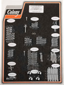 Complete Motor Bolt Kit Chrome / Polished / Silver For Harley Davidson FLSTC 1450 2005-2006