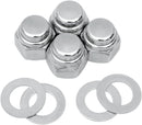 Chrome Cap Nut Kit Chrome / Silver For Harley Davidson FL 1200 1971-1977