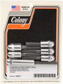 Cam Cover Acorn Screw Kit Chrome / Silver For Harley Davidson FL 1200 1970-1977