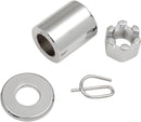 Axle Spacer/Nut Kit Chrome / Silver For Harley Davidson FXD 1340 1995-98